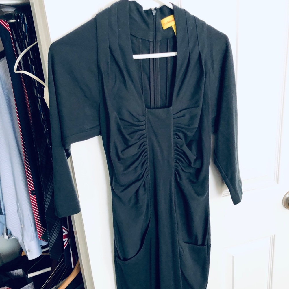 Catherine Malandrino grey wool dress